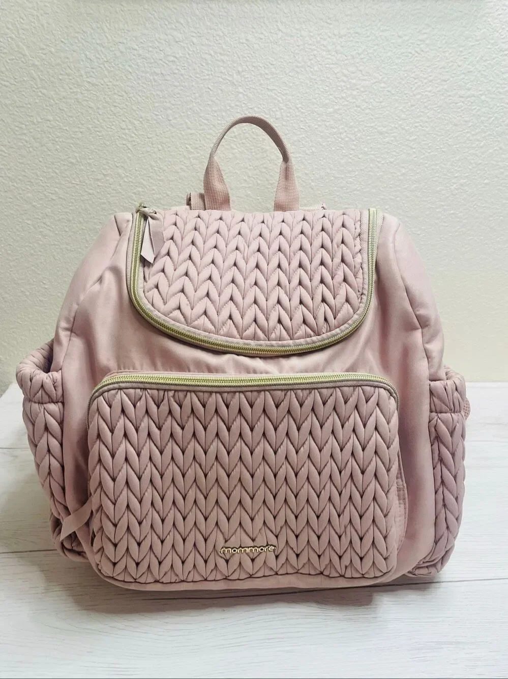 mommore Diaper Bag Small Diaper Backpack Pink